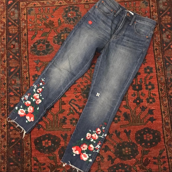 Madewell Floral Embroidered Denim - Picture 2 of 5